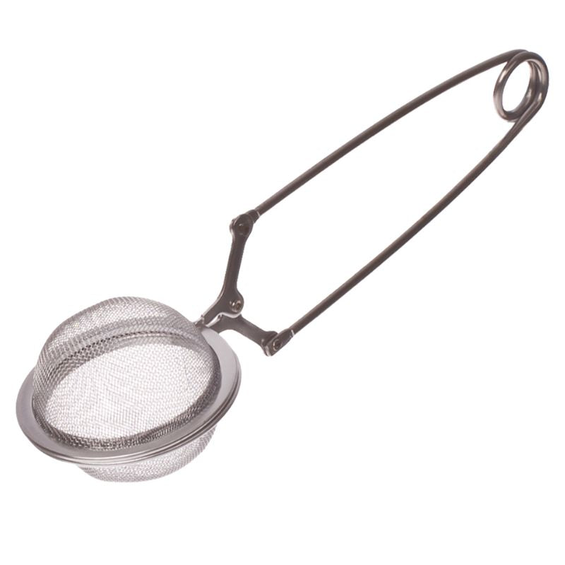 Teaology stainless steel mesh spring tea infuser.