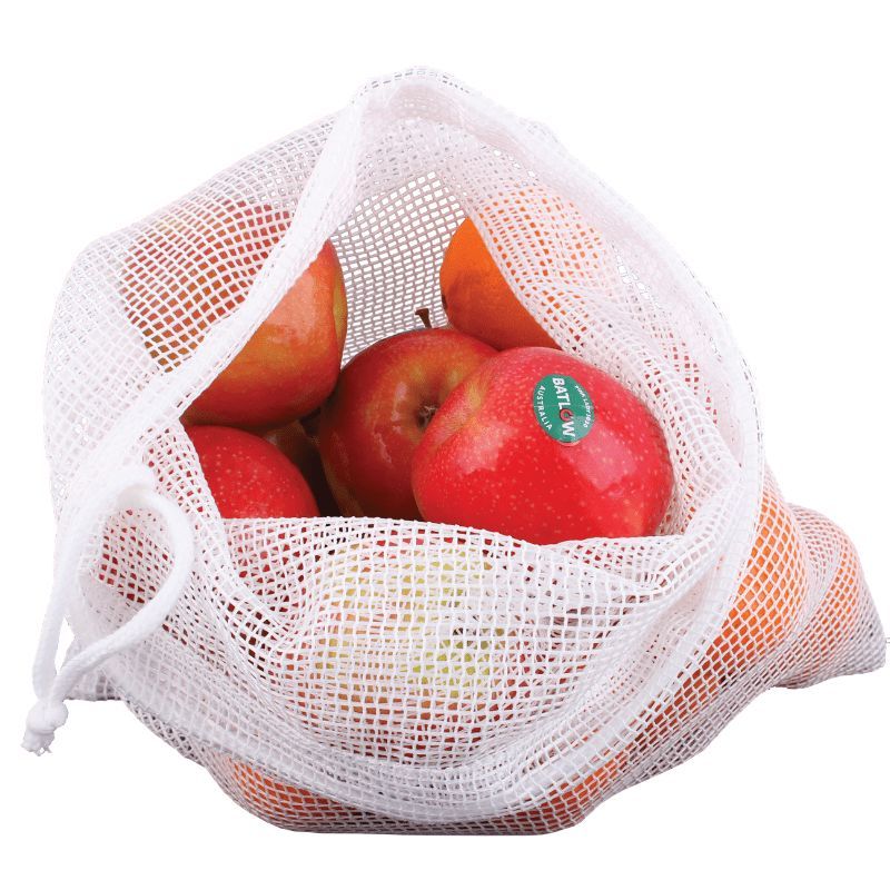 Cotton Mesh Produce Bags  Reusable Net Bags for Produce and Vegetables