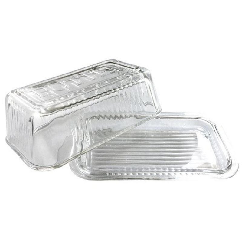 Kitchen Works Glass Butter Dish.