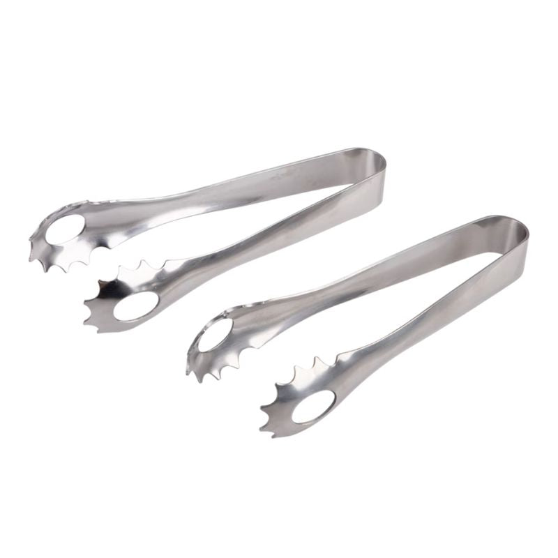 Appetito stainless steel appetiser tongs - 13cm - set of 2.
