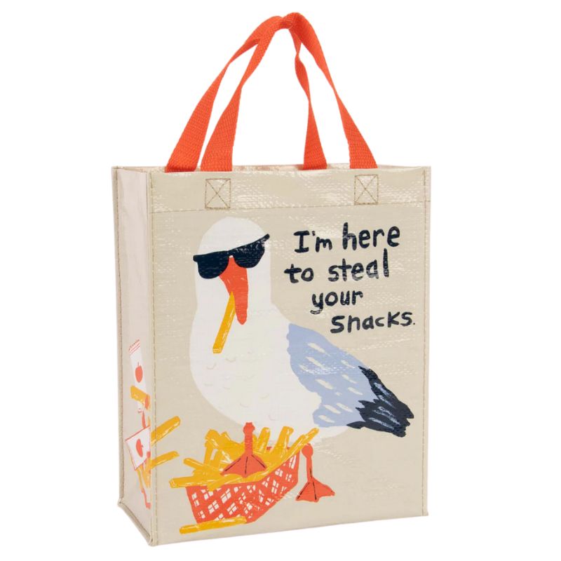 BlueQ Handy Tote Bag - Steal Your Snacks. 