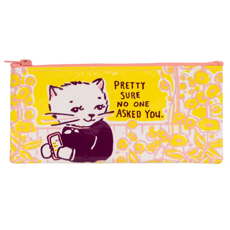 BlueQ pencil case - No One Asked.