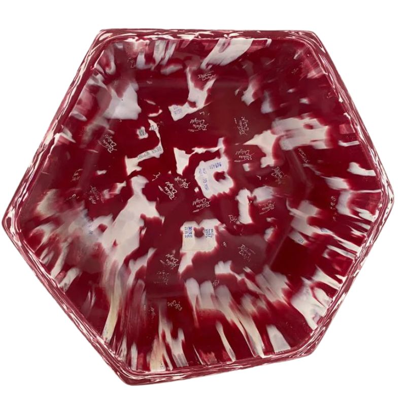 Bowls made from 1870 recycled bread tags - made in Australia - Burgundy.