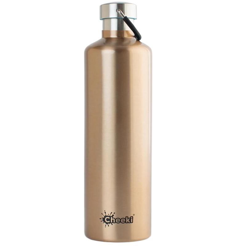 Cheeki Classic insulated stainless steel bottles - 1L in Champagne.