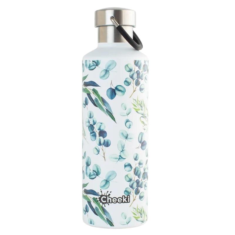 Cheeki Classic insulated stainless steel bottles - 600ml in Watercolour design. 