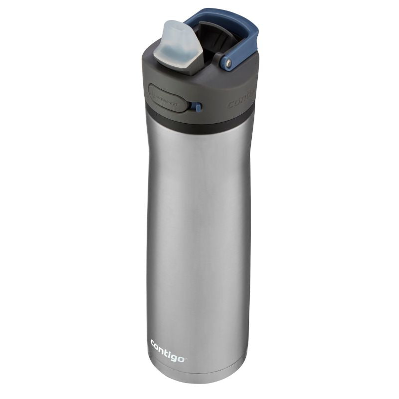 Contigo Ashland Chill 2.0 Autospout  stainless steel - 709ml - bottle open.