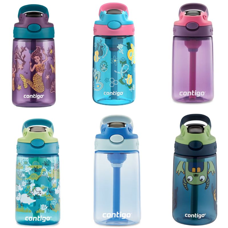 Bpa Free Contigo Kids Autoseal Gizmo Water Bottles New CONTIGO