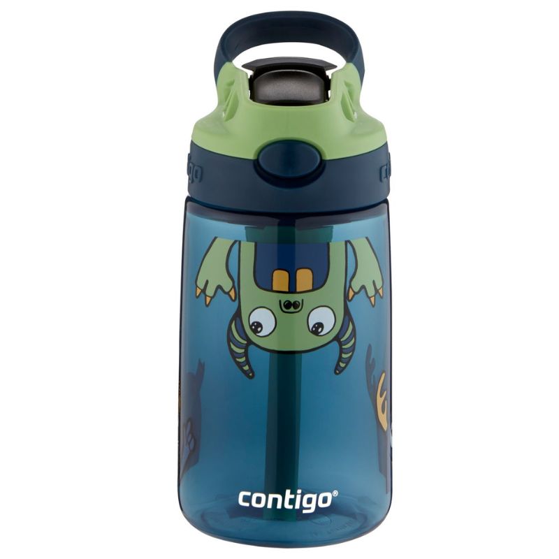 Contigo Kids Autospout Gizmo flip 414ml water drink bottle - Monsters.