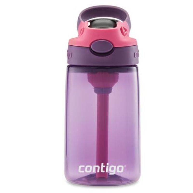 Contigo Kids Autospout Gizmo flip 414ml water drink bottle - Purple Punch.