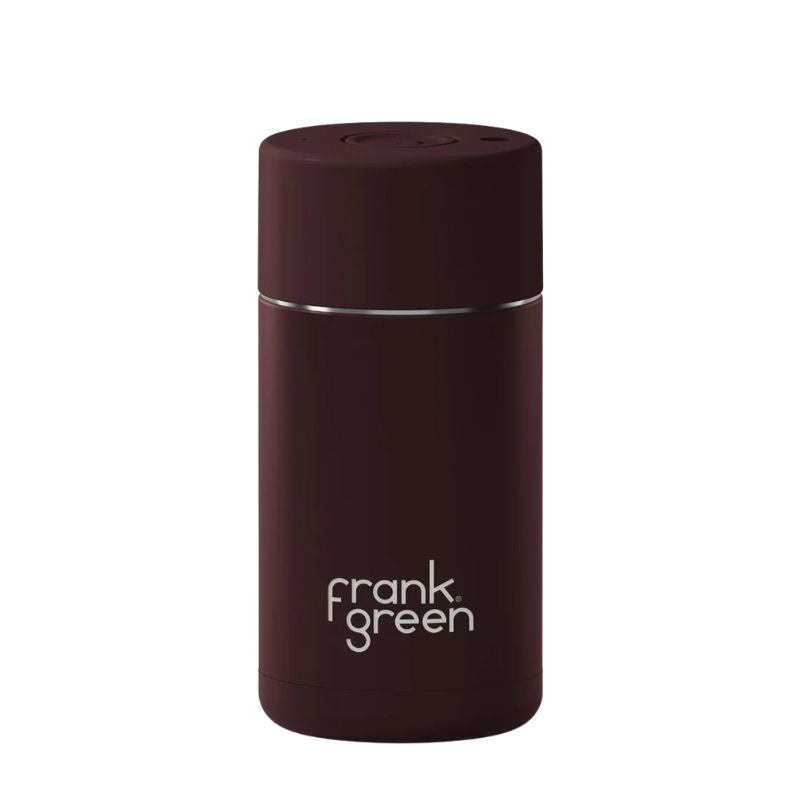 Frank Green ceramic reusable cup - coffee or tea cup - 12oz/355ml - Chocolate.