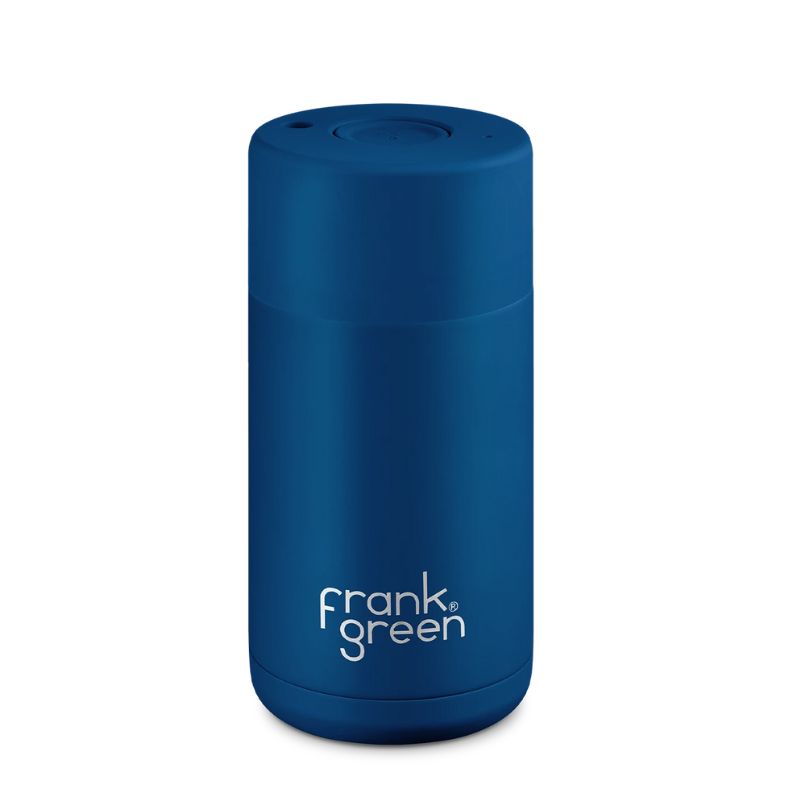 Frank Green ceramic reusable cup - coffee or tea cup - 12oz/355ml - Midnight.