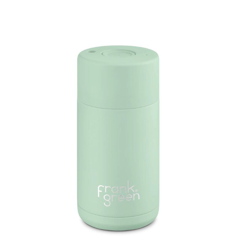 Frank Green ceramic reusable cup - coffee or tea cup - 12oz/355ml - Mint Gelato.