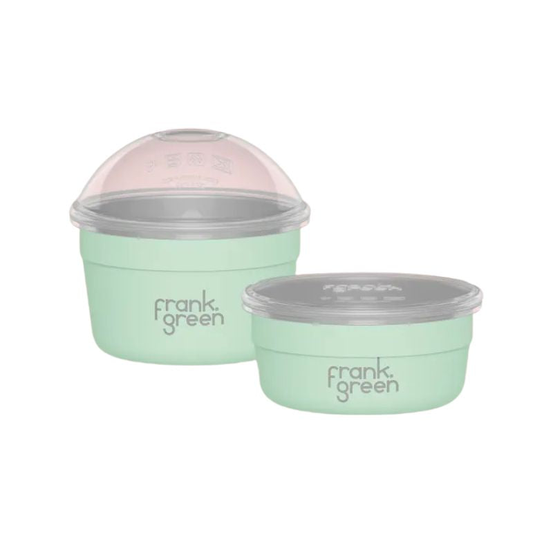 Frank Green Duo Pack Stainless Steel To Go Bowl - Mint Gelato.