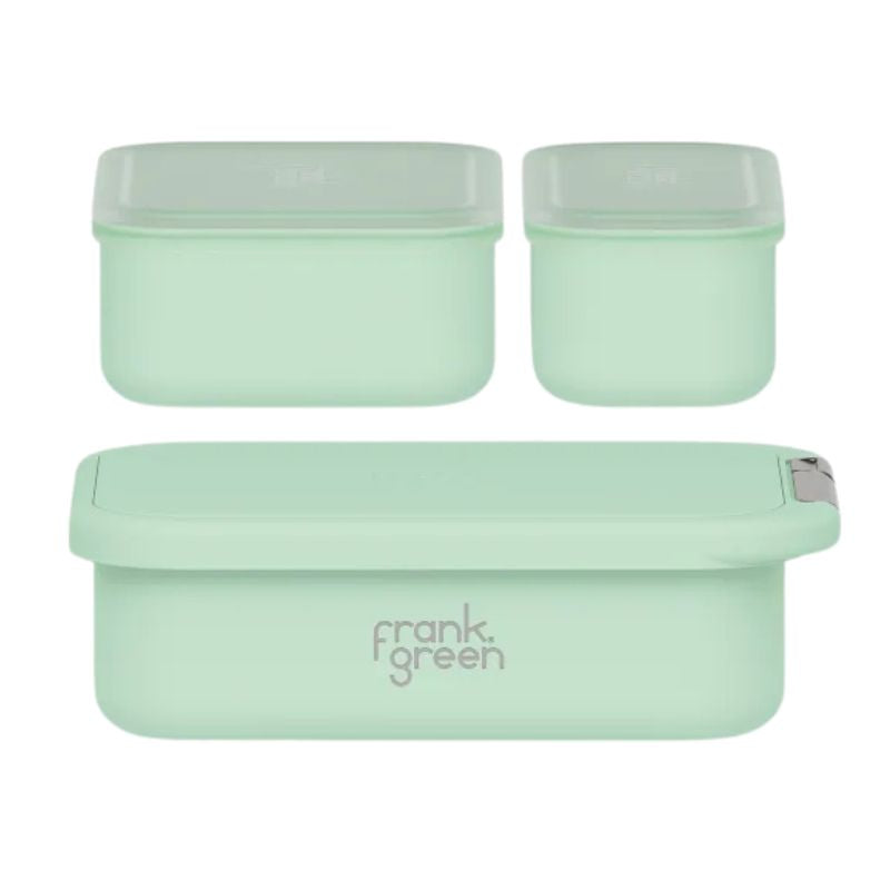 Frank Green Lunch Container with 2 smaller containers - Mint Gelato.