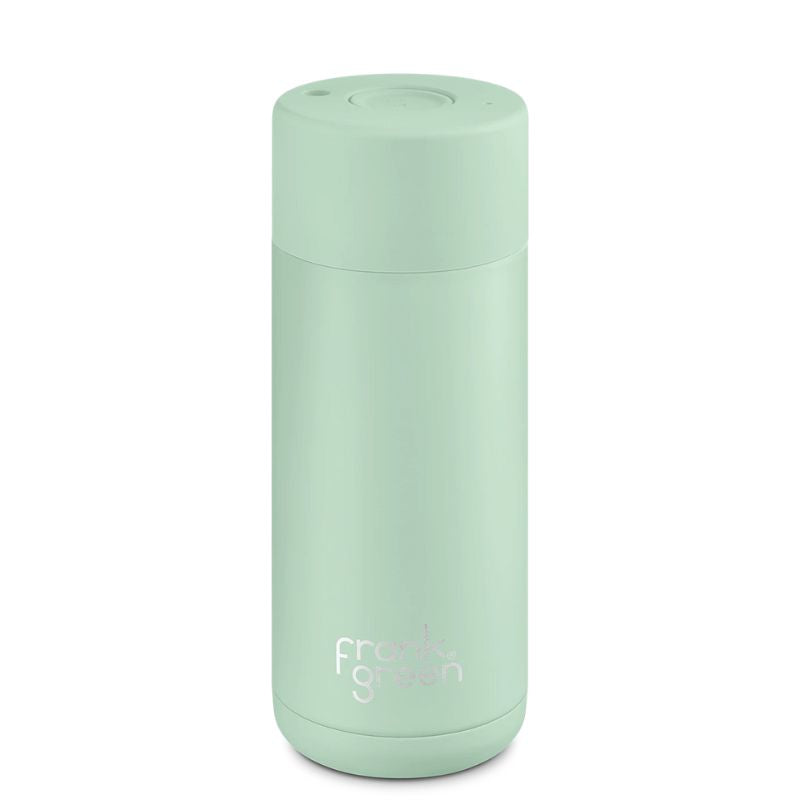 Frank Green ceramic reusable cup - coffee or tea cup - 16oz/475ml - Mint Gelato.