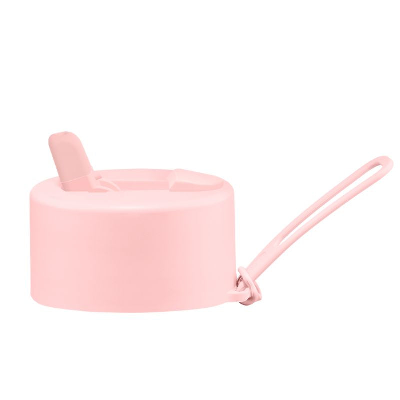 Frank Green replacement flip straw lid hull pack with strap - Blushed.