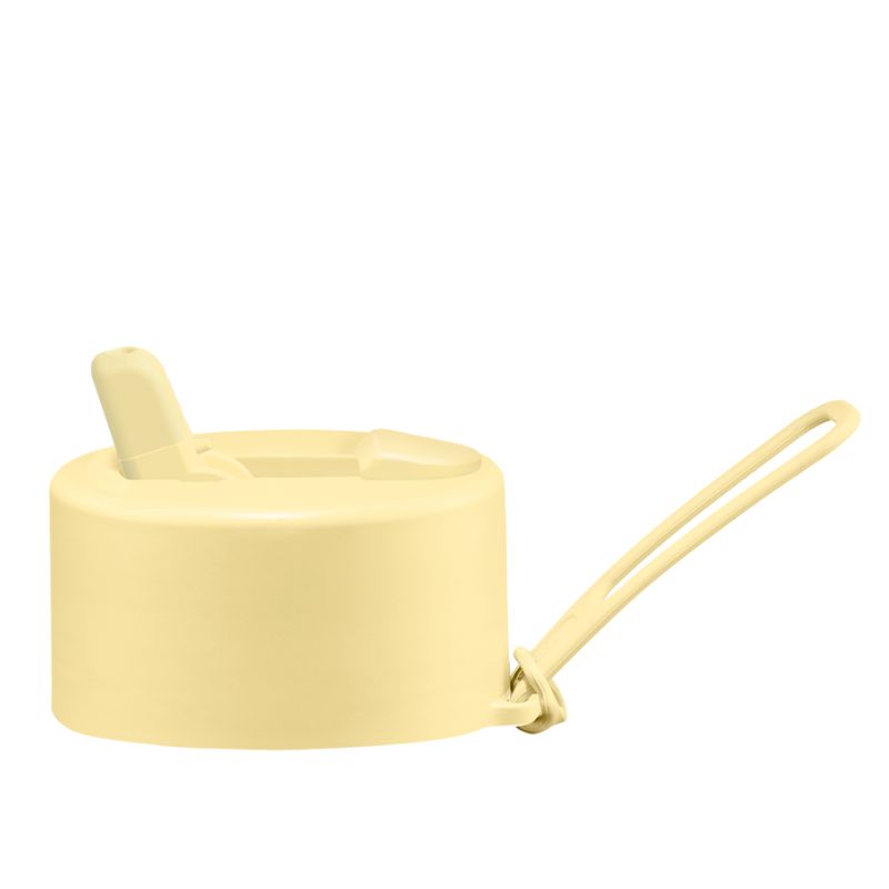 Frank Green replacement flip straw lid hull pack with strap - Buttermilk.