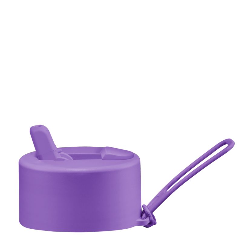 Frank Green replacement flip straw lid hull pack with strap - Cosmic Purple.