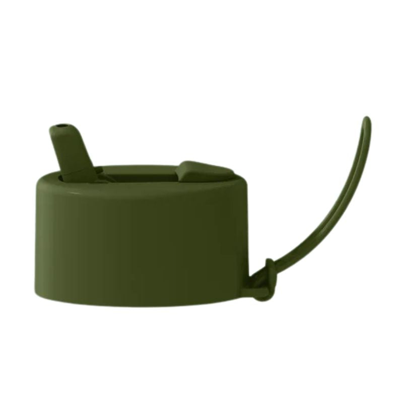 Frank Green replacement flip straw lid hull pack with strap - Khaki.