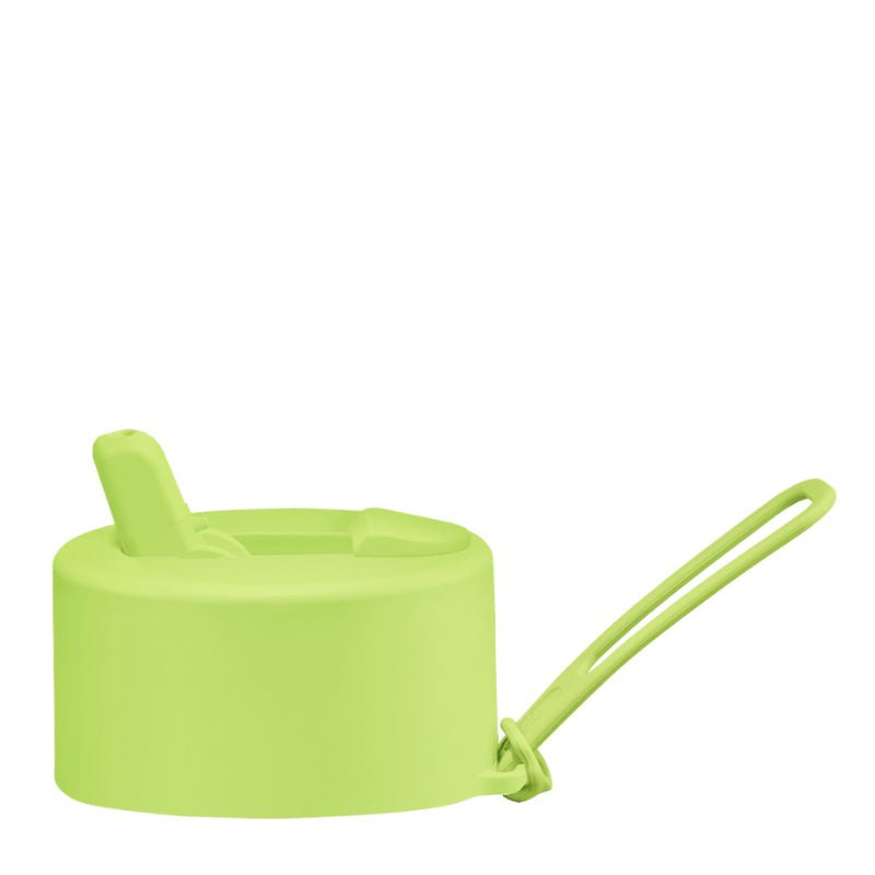 Frank Green replacement flip straw lid hull pack with strap - Pistachio Green. 