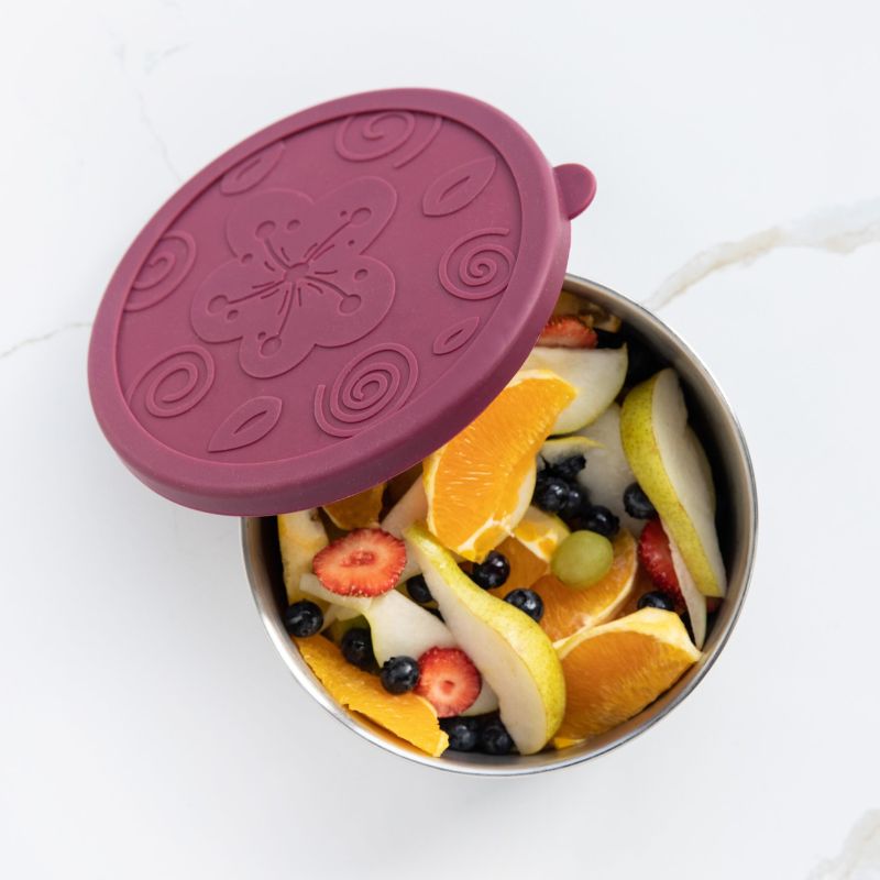 Green Essentials Sili Tub - stainless steel tub - with fruit.