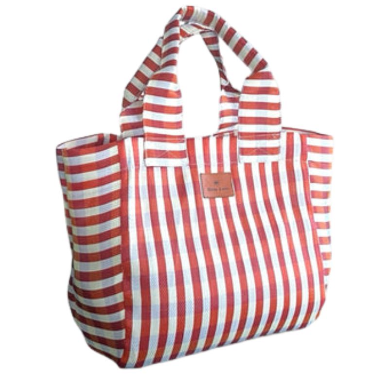 Gunes swim bundle tote beach bag in Bold Orange. 