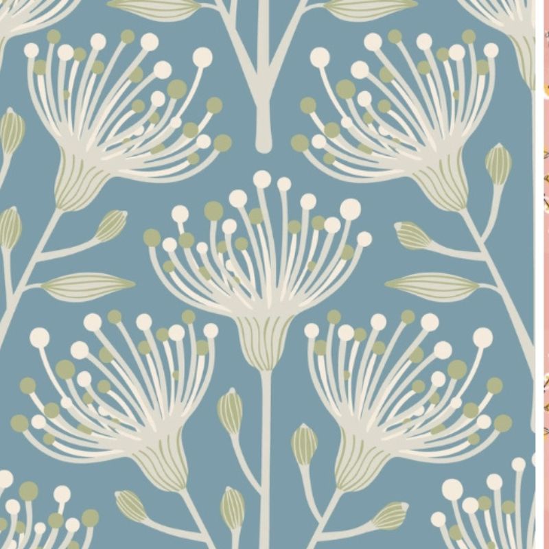 Honeybee Wrap - single bees wax wrap - size X-large - Neutrals Range Eucalyptus.