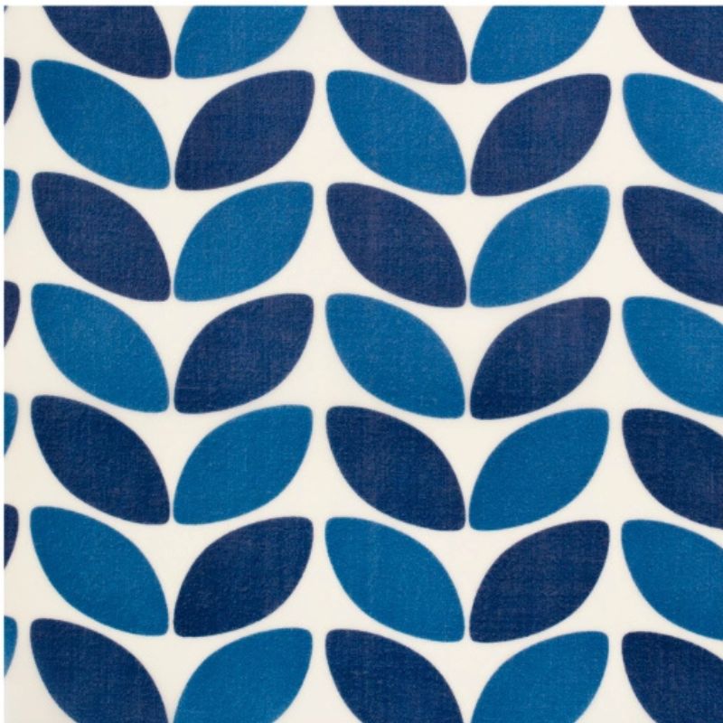 Honeybee Wrap - beeswax wrap - single size large - Blue Leaf.