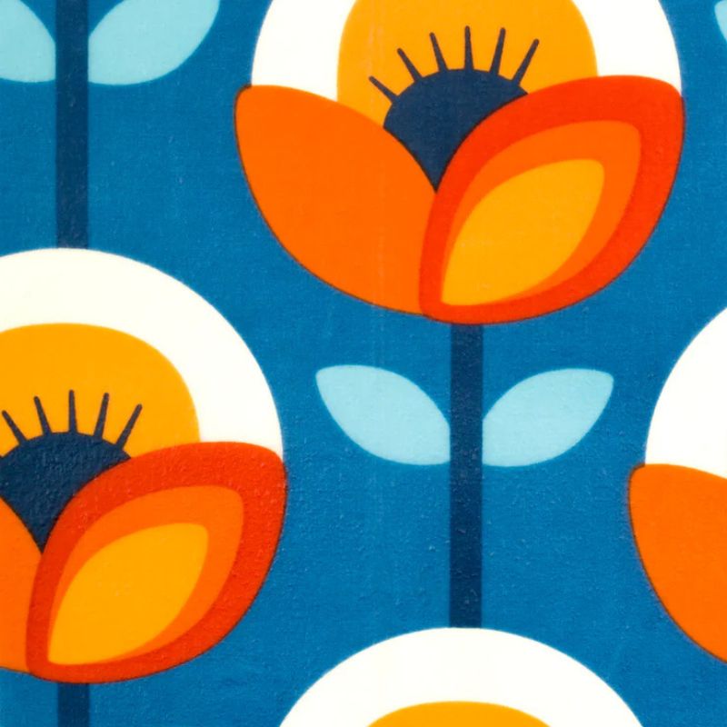 Honeybee Wrap - beeswax wrap - single size large - Poppy.