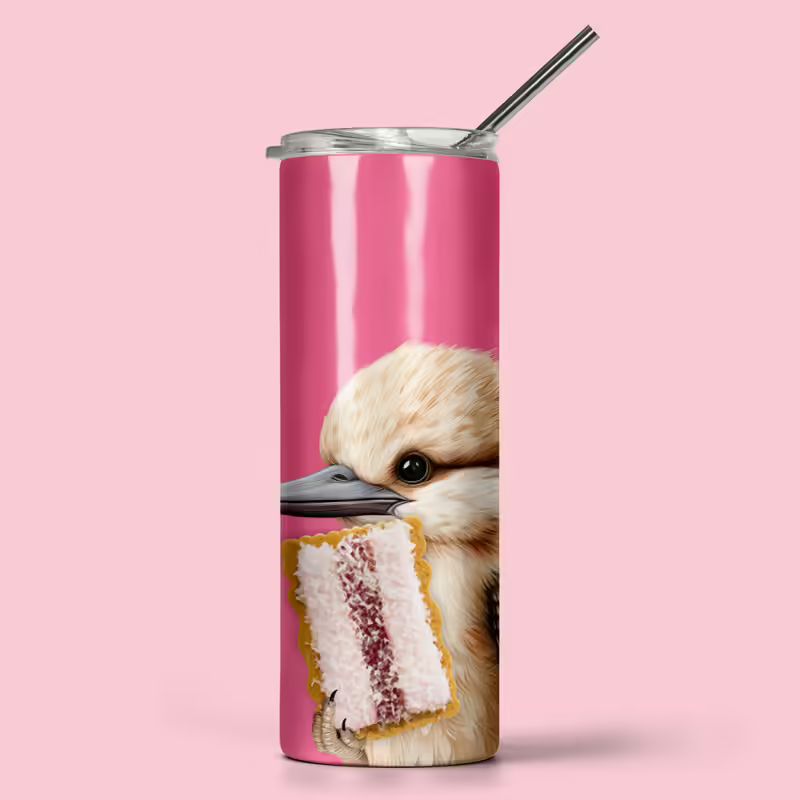 Ink and Fold 600ml stainless steel tumbler - Kookaburra.