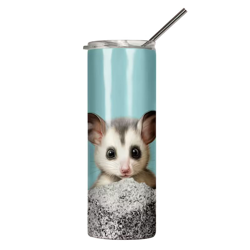 Ink and Fold 600ml stainless steel tumbler - Possum.