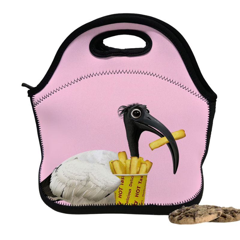Ink and Fold neoprene lunch bag - Ibis.