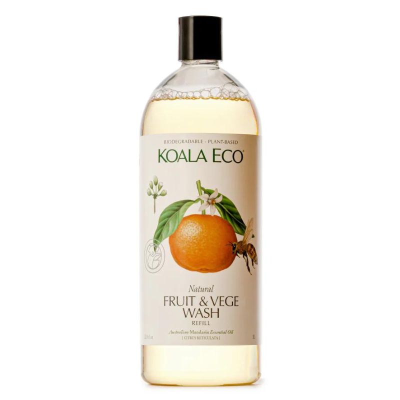 Koala Eco fruit and veggie wash - 1L refill bottle.