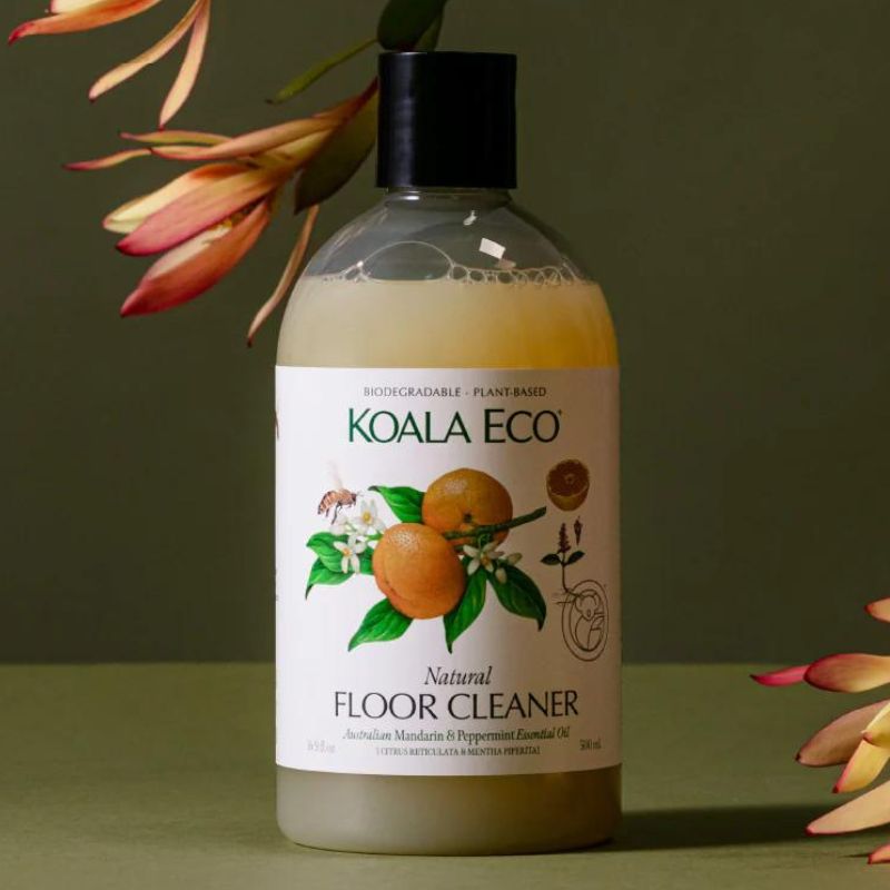 Koala Eco floor cleaner - mandarin & peppermint essential oil.