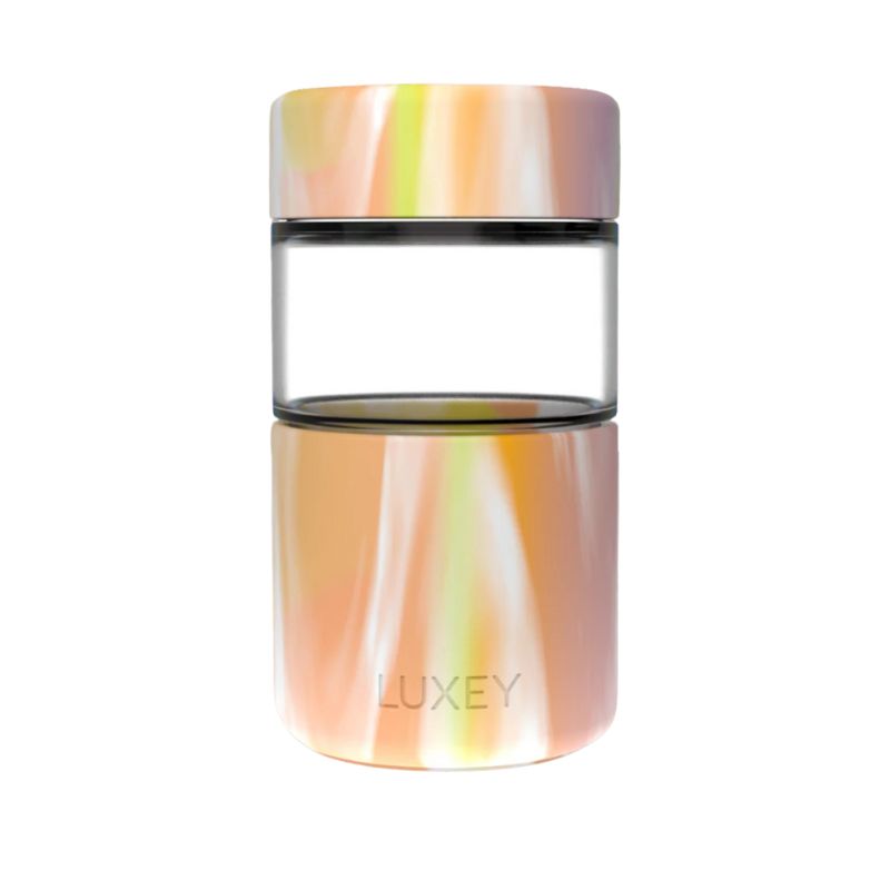 Luxey Original reusable glass coffee cup - 12oz/340ml/355ml - Swirl Baby Swirl.