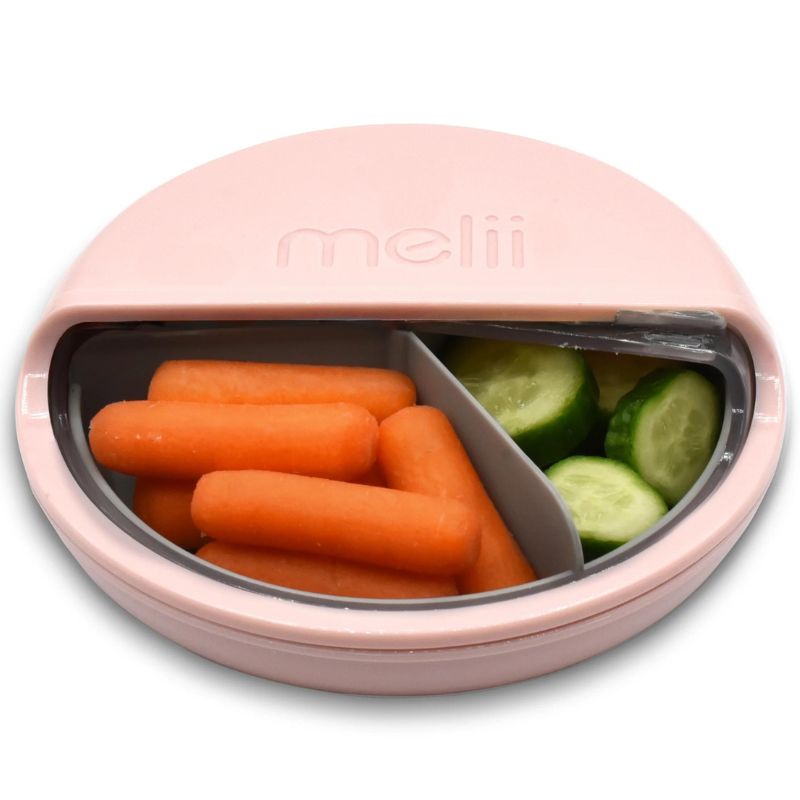 Melii Luxe spin container - open with food in.