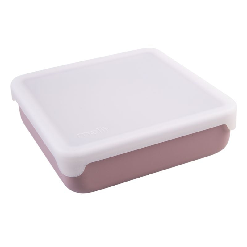 Melii Luxe silicone sandwich container - 790ml - Pink.