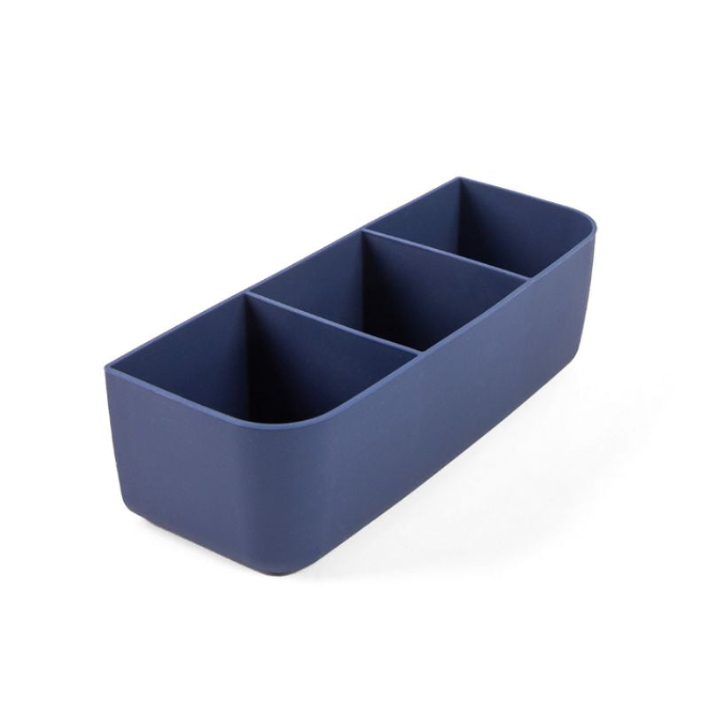MontiiCo Feast Tray - silicone with 3 compartments - Navy.