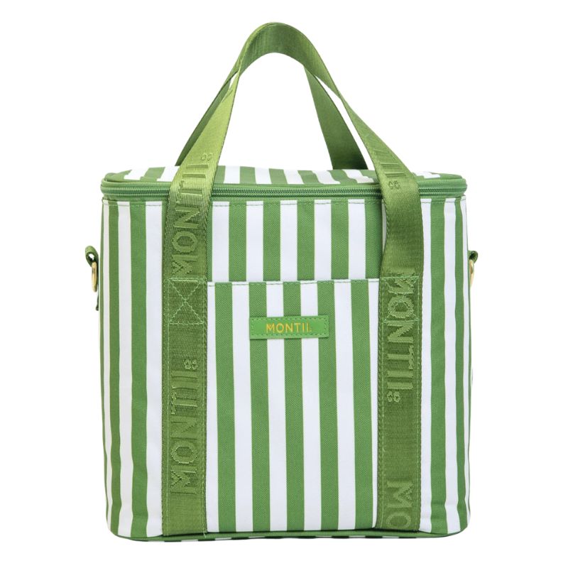 MontiiCo insulated midi cooler bag - Pickle Stripe.
