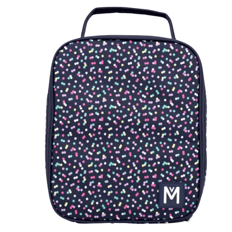 MontiiCo large Insulated lunch cooler bag in confetti  design.