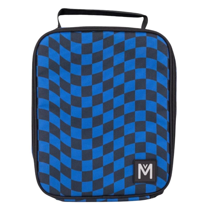 MontiiCo large Insulated lunch cooler bag in Retro Check design.