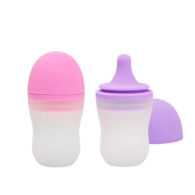 MontiiCo silicone sauce bottle - set of 2 - Floss and Lilac.