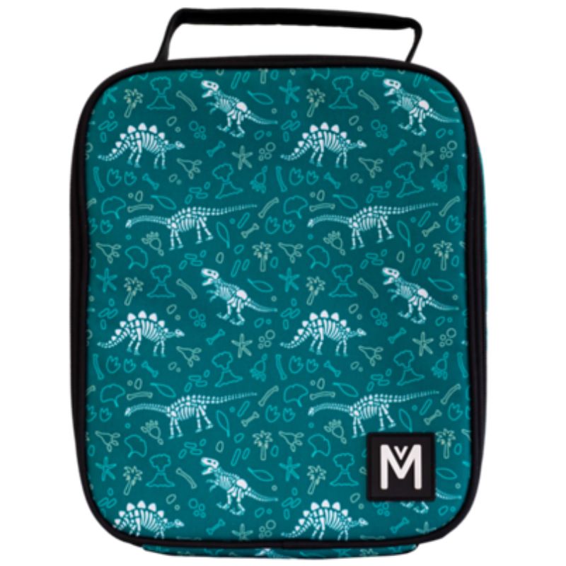MontiiCo large Insulated lunch cooler bag in Dinosaur Land design.