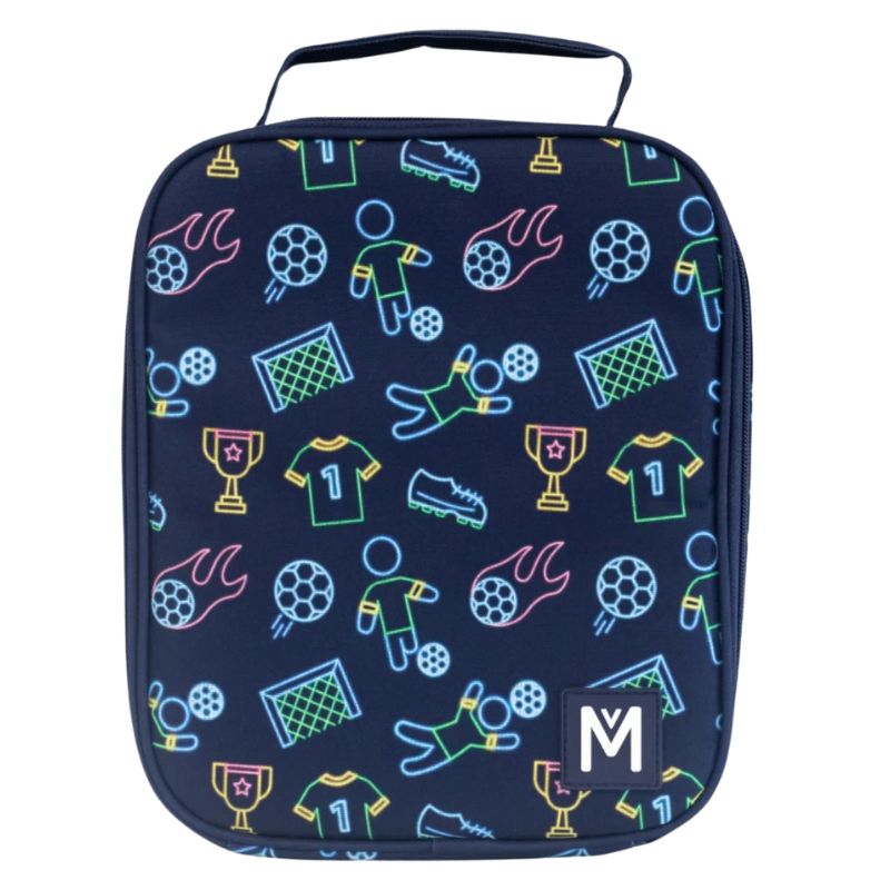 MontiiCo large Insulated lunch cooler bag in Goal Keeper design.