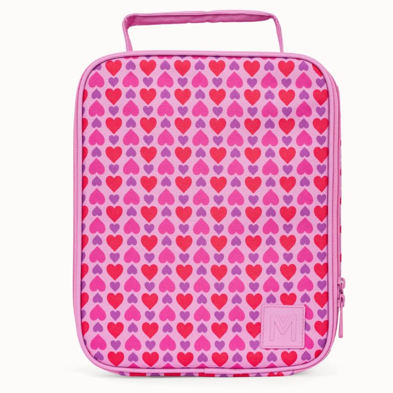 MontiiCo large Insulated lunch cooler bag in the new larger size - Queen of Hearts.