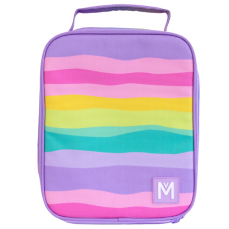 MontiiCo large Insulated lunch cooler bag in Sorbet Sunset design.