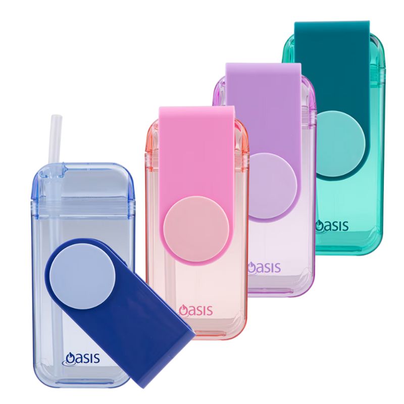 Oasis Kid's Tritan Juice Box with Straw - 300ml - mix photo.