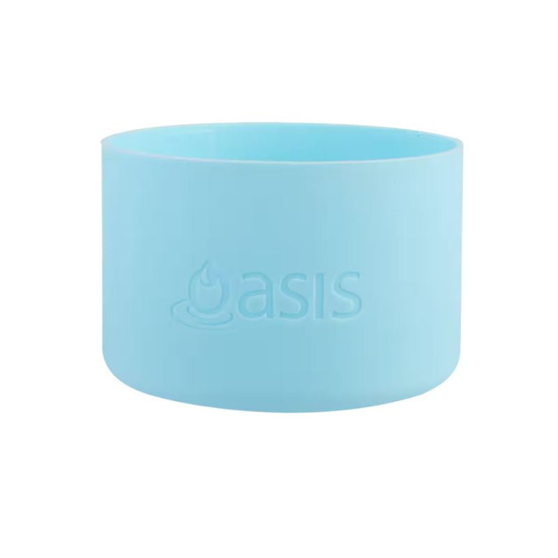 Oasis silicone bumper to fit Oasis Challenger 550ml sports bottle - Island Blue.
