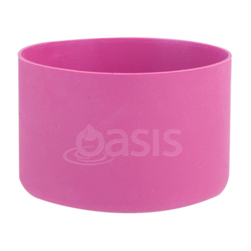 Oasis silicone bumper to fit sports bottle 780ml - neon pink.