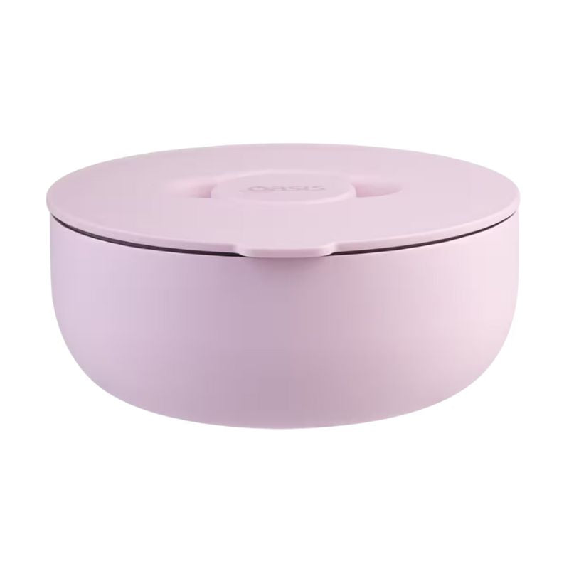 Oasis stainless steel double wall insulated fresh 'n' go lunch bowl 950ml - Pink Lemonade.